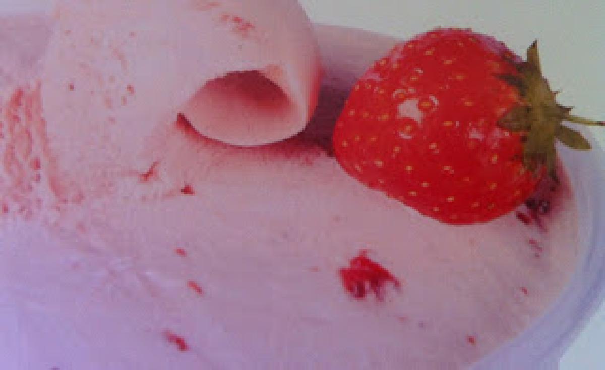 Παγωτό φράουλας light
